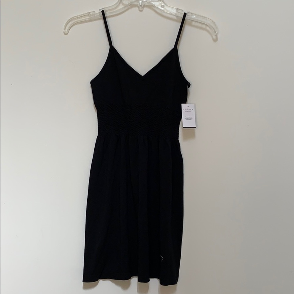 Bohme one size black slip dress